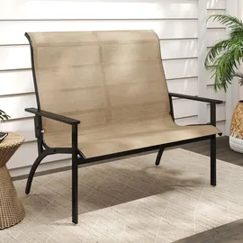 Costway Gartenbank 120 x 81 x 106 cm Braun