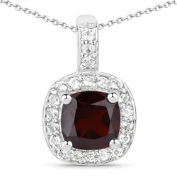 Rafaela Donata Kette Sterling Silber Peridot in Granat Damen 