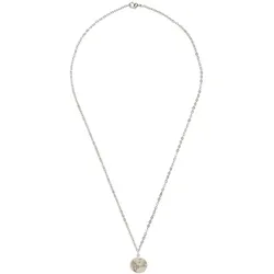 Gemshine Kette mit Anhänger Strand, Palme mit Sonnenuntergang Ketten   Grau Damen 