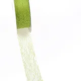 Deko AS GmbH Spiderweb Dekoband - 3cm hellgrün - Rolle 25m - 67 007-R 30