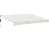 vidaXL Elektrische Markise mit Kurbel Creme 3x2,5 m