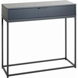Haku-Möbel Konsole 80 x 28 x 77 cm schwarz