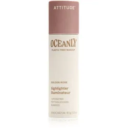 Attitude Oceanly Plastic Free Makeup fester cremiger Highlighter Farbton Golden Rose 8.5 g