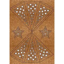 Ursus Modena-Stern Stars Bastelset 220 g A4 kupfer