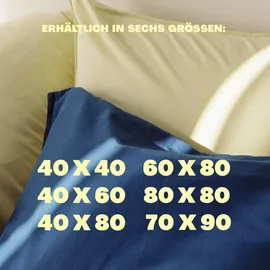 schlafgut Kissenbezug EASY JERSEY 60 x 80 cm Schwarz