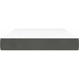 vidaXL Taschenfederkernmatratze Dunkelgrau 120 x 220 cm H3