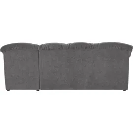 DOMO collection Ecksofa DOMO COLLECTION "Papenburg, zeitlose Rückensteppung, elegante Formensprache, L-Form", grau, B:235cm H:84cm T:140cm, Kunstleder SOFTLUX;Luxus-Microfaser (100% Polyester);Struktur ( 90% Polyester, 10% Polyacryl);Microfaser PRIMABELLE (100%