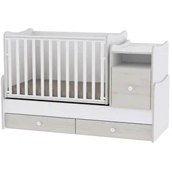 Lorelli Babybett Trend Plus NEW Schaukelfunktion Jugendbett Kommode Schreibtisch grau