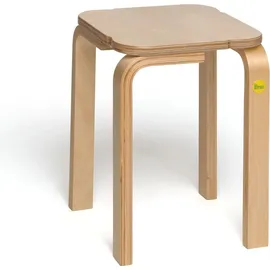 Erzi Hocker Formholz 38 x 38 x 38 cm Natur