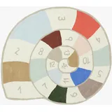 OYOY Mini Nautilus Teppich beige / weiß