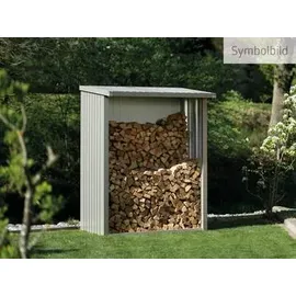 Biohort Kaminholzlager Woodstock 300 Stahl 300,7 x 199 x 102 cm Silber-Metallic