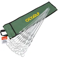 olymp handels gmbh Schaschlik Spieße 50 cm Edelstahl weiß