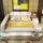 aea Luxus Funktions Bett mit Tresor Laptop Ablage Doppel Ehe Betten xxl Hotel Leder - Beige