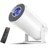 Mini Beamer 4k 1080P Unterstützung, Mini Projektor Tragbarer WLAN 5 Bluetooth 5.1 Automatischer Trapezkorrektur 270° Drehung für Heimkino im Freien