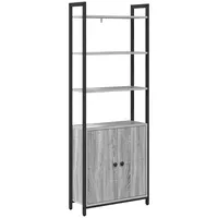 VidaXL Bücherregal 60 x 24 x 161 cm Grau