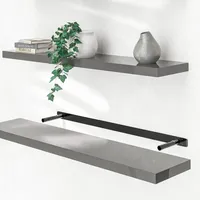 CASARIA Hängeregal 110 x 3,8 x 23 cm Grau