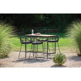 Niehoff Bartisch Luna 135 x 70 cm Teak/Grau