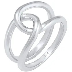 Elli Basic Knoten Blogger Trend Angesagt 925 Silber Ringe   Damen 