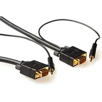 Act Videokabel-Adapter m VGA (D-Sub) + 3.5mm Schwarz