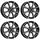 Dezent TN 6,5 x 16 4 x 108 ET38 Schwarz/Poliert