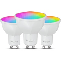 Nanoleaf Matter Essentials Glühbirne, 3 Smarten RGBW GU10 LED Lampen - Matter über Thread, Bluetooth 16 Mio. Farben LED Lampen, Bildschirm Sync, Funktioniert mit Alexa Google Home Apple, Deko & Gaming