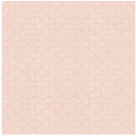 Profhome Grafik Tapete Ornament 0,53 m x 10,05 m 5,33 m2 Rosa/Weiß/ Silber 379577