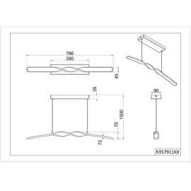 RL Hängeleuchte 1-flg. LED 150 cm weiß matt