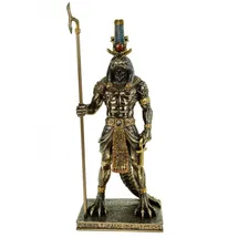 Veronese by Joh. Vogler GmbH Veronese Figur Sobek ägyptischer Gott des Nils 29 cm Ägypten Pharao bronziert