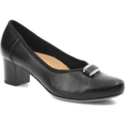 Schwarze Halbschuhe Armodo Damen Lederschuhe, 41