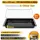 ICQN Backblech 455 x 375 mm, Emailliertmitgitter, (2-St), Backbleche & -Gitter Set, 3 cm Tief, Kratzfest & Rostfrei schwarz Emailliertmitgitter | 45.5 cm x 3 cm x 37.5 cm