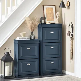 SoBuy Schuhkipper 53 x 118 x 24 cm blau / blau