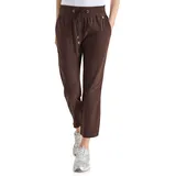 Cecil Mid Waist Slim Leg Hose Braun 52