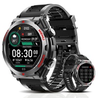 Militärische Smartwatch, 1,52 Zoll Touchscreen Taktische Smartwatch mit Text und Anruf, Herzfrequenz, Blutsauerstoff und Aktivitätstracker, kompatibel mit iPhone und Android, für Damen und Herren