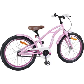 vidaXL Kinderfahrrad 18 Zoll RH 0 cm Hellrosa