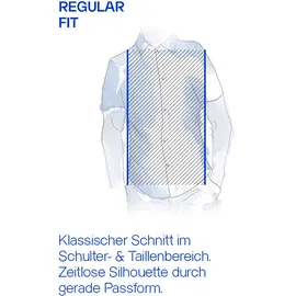 Eterna Kurzarmhemd Weiß 44