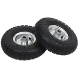 vidaXL 2X Sackkarrenrad Gummi 4,10 / 3,50 - 4 (260x83) Ersatzrad Rad Bollerwagen