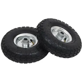 vidaXL 2X Sackkarrenrad Gummi 4,10 / 3,50 - 4 (260x83) Ersatzrad Rad Bollerwagen