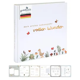 Goldbuch Babyalbum voller Wunder Wiese Weiß
