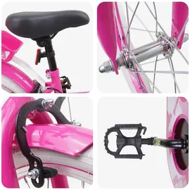 vidaXL Kinderfahrrad 18 Zoll rosa