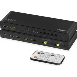 Logilink HD0049 - HDMI-Matrix-Switch, 4x2-Port, 4K/60 Hz, Scaler