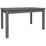 vidaXL Gartentisch Grau 82,5x50,5x45 cm Massivholz Kiefer