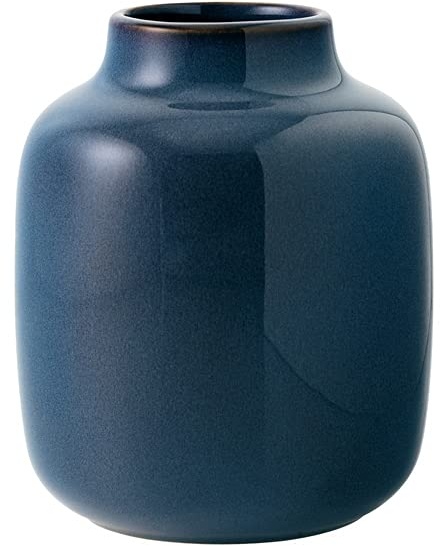 like by Villeroy & Boch group 10-4286-5091 Vase, Steingut, 1.23 liters, Bleu Uni, Klein