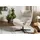 Massivmoebel24 Ohrensessel Oskar Polyester 90 x 88 x 101 cm Beige
