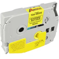 Ampertec P-Touch Band kompatibel zu TZe-631S schwarz auf gelb