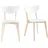 miliboo Design-Holzstuhl Holz weiß 2er Set