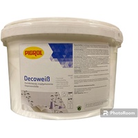 (5€/L) Pigrol Decoweiß Innen Wandfarbe BaseA weiß 2,250L