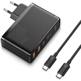 Baseus GaN2 Pro Quick Charger (100 W), USB + 2x USB-C 100W EU Schwarz
