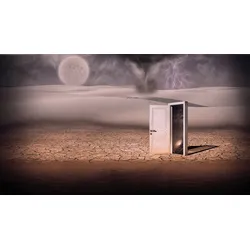 Fototapete PAPERMOON "Portal zu einer anderen Welt", bunt, B:3,50m L:2,60m, Vlies, Tapeten