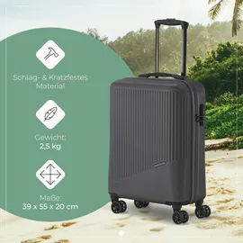 Travelite Bali 4-Rollen Cabin 55 cm / 34 l grau/anthrazit