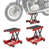 ConStands Motorradheber 2x Hebebühne Rangierhilfe # HR1 Mini-Lift Mover bis 500 kg rot Spar-Se